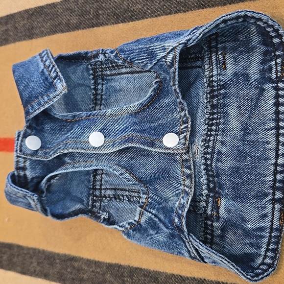 Classic Blue Denim Pet Jackset Size S NWOT - Picture 2 of 5
